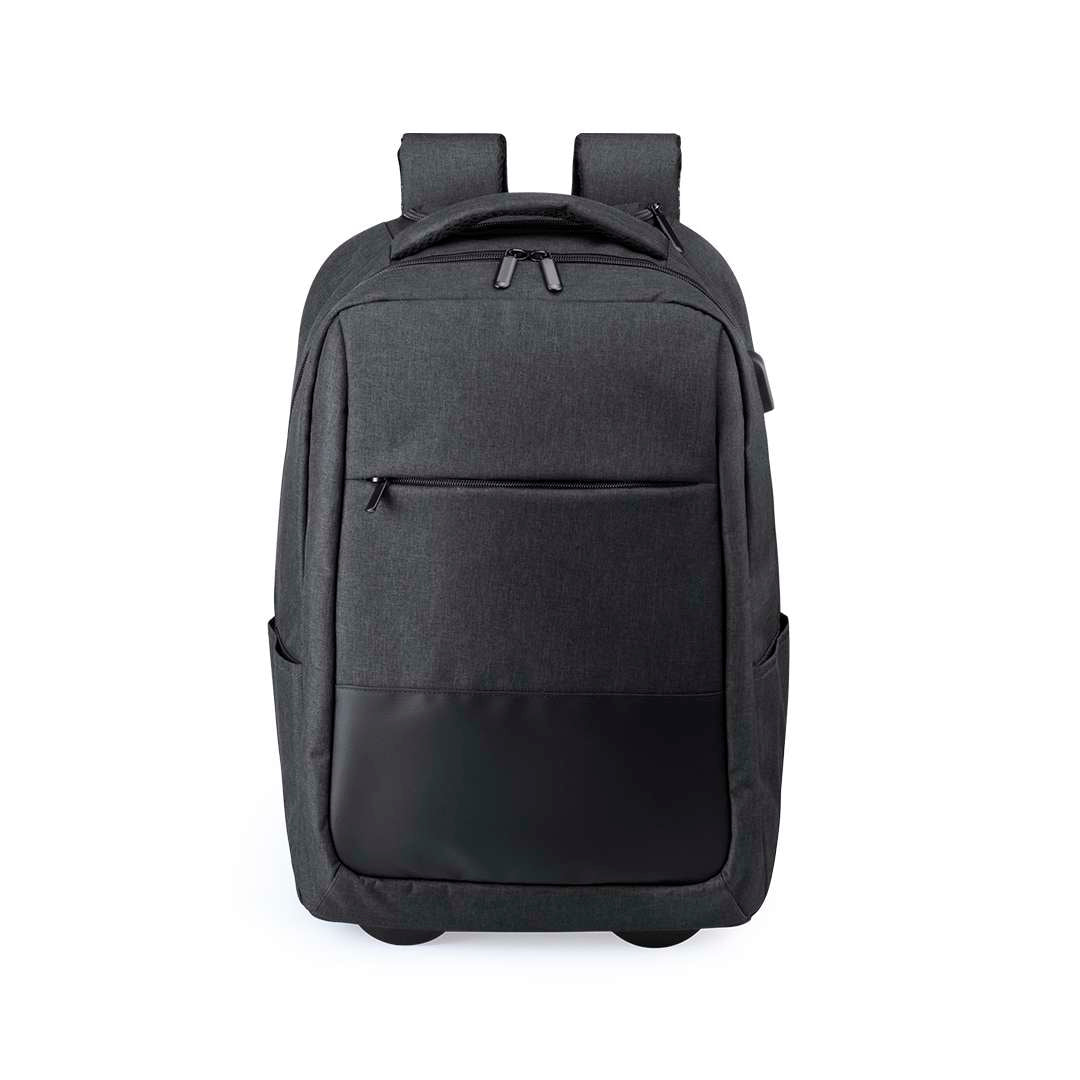 Mochila trolley resistente con conexión USB y compartimento portátil 15"