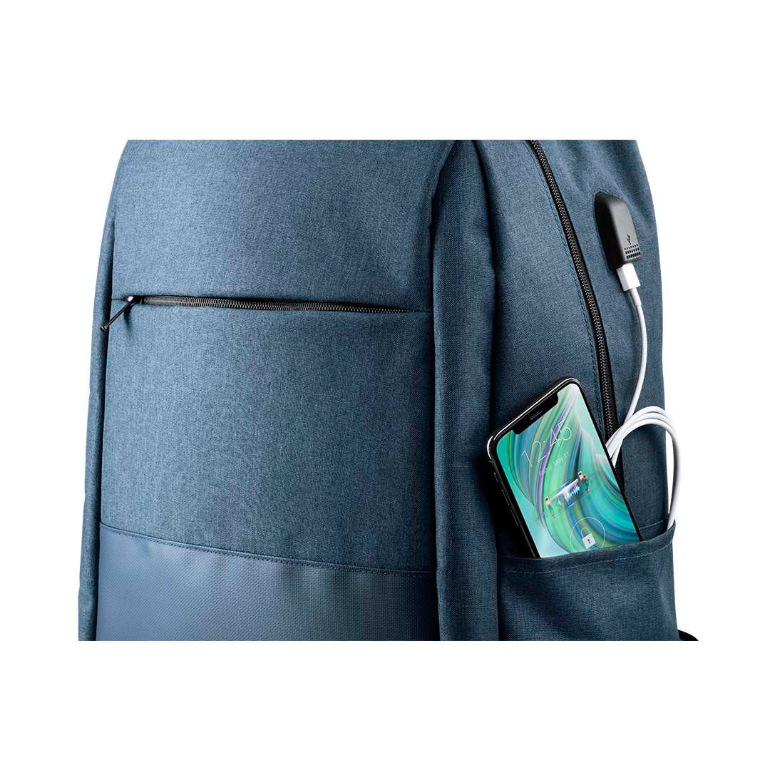 Mochila trolley resistente con conexión USB y compartimento portátil 15"