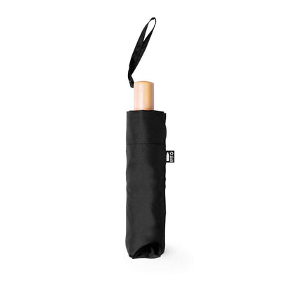 Paraguas Plegable Brosian Nature RPET con Mango de Madera