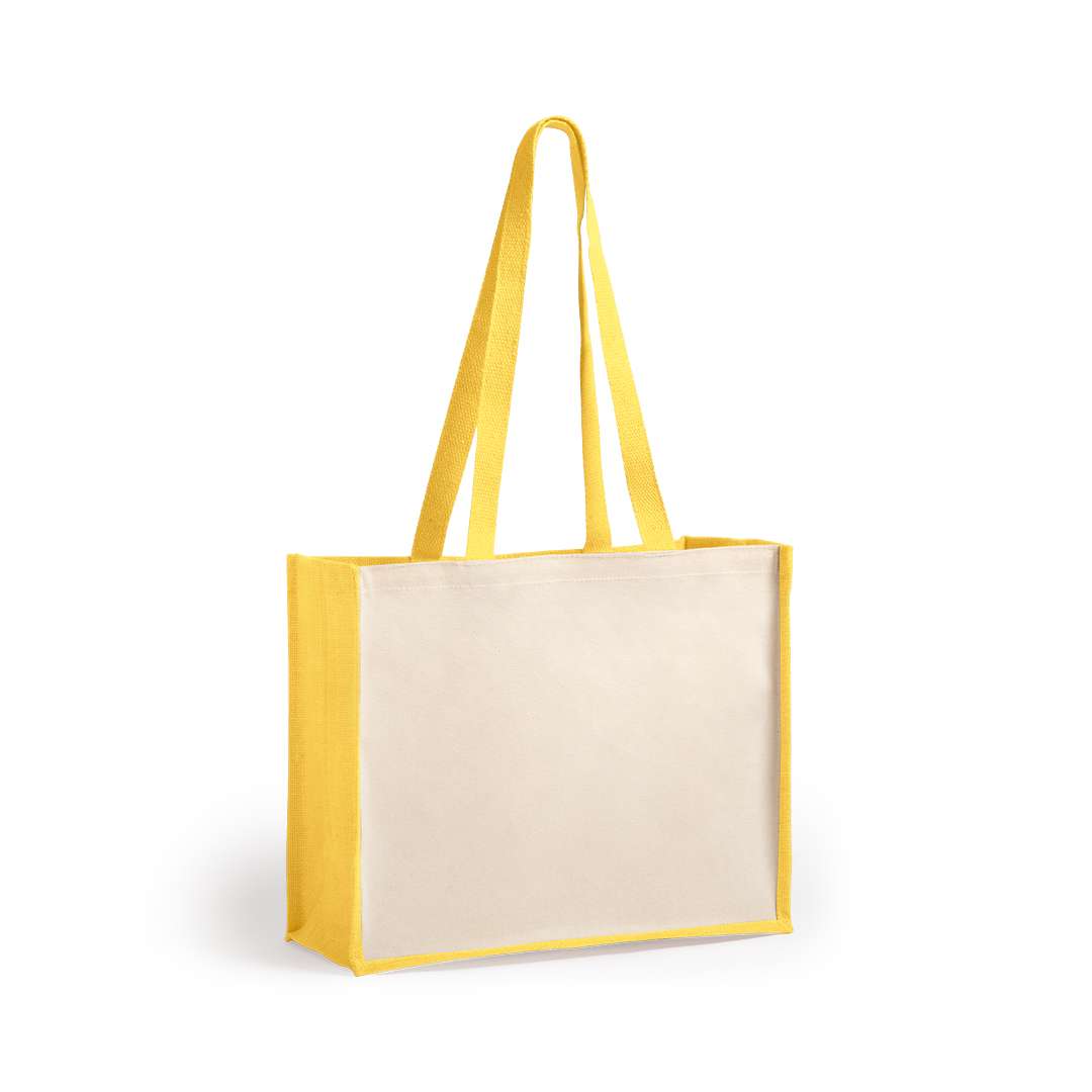 Bolsa Nature en yute y algodón laminado, resistente y espaciosa