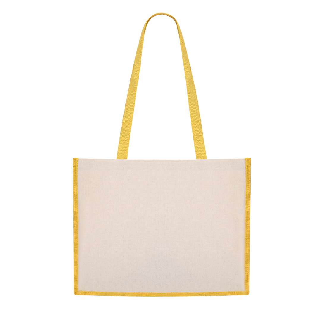 Bolsa Nature en yute y algodón laminado, resistente y espaciosa