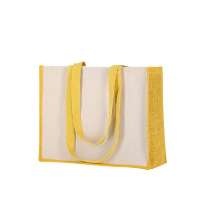 Bolsa Nature en yute y algodón laminado, resistente y espaciosa