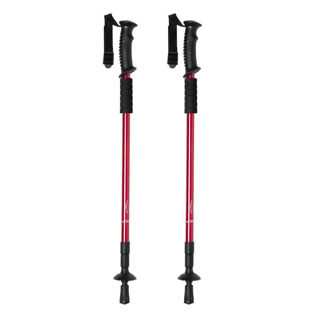 Set de bastones deportivos plegables de aluminio con amortiguación