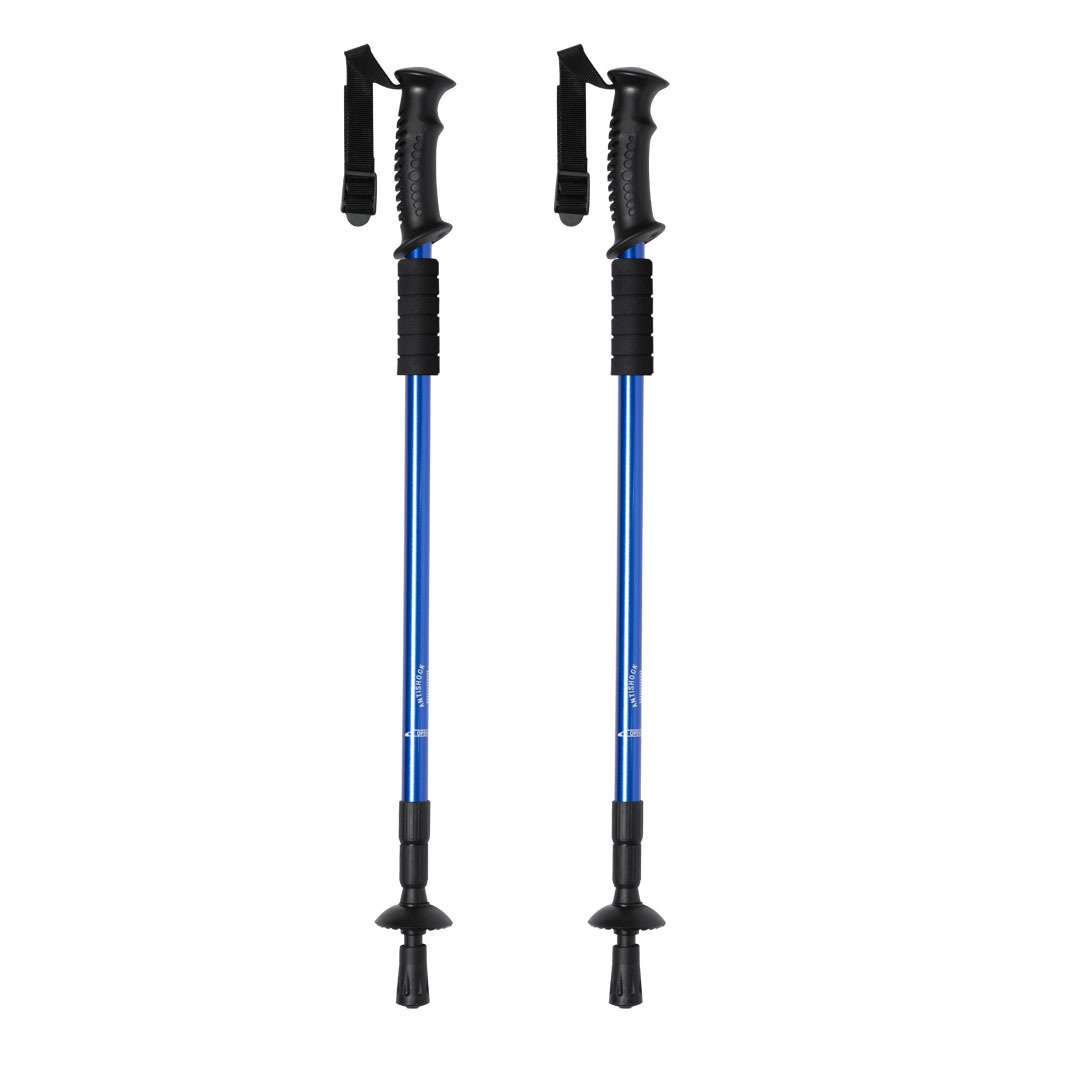 Set de bastones deportivos plegables de aluminio con amortiguación