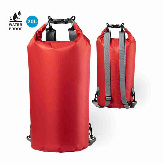 Mochila impermeable de 20l Roja