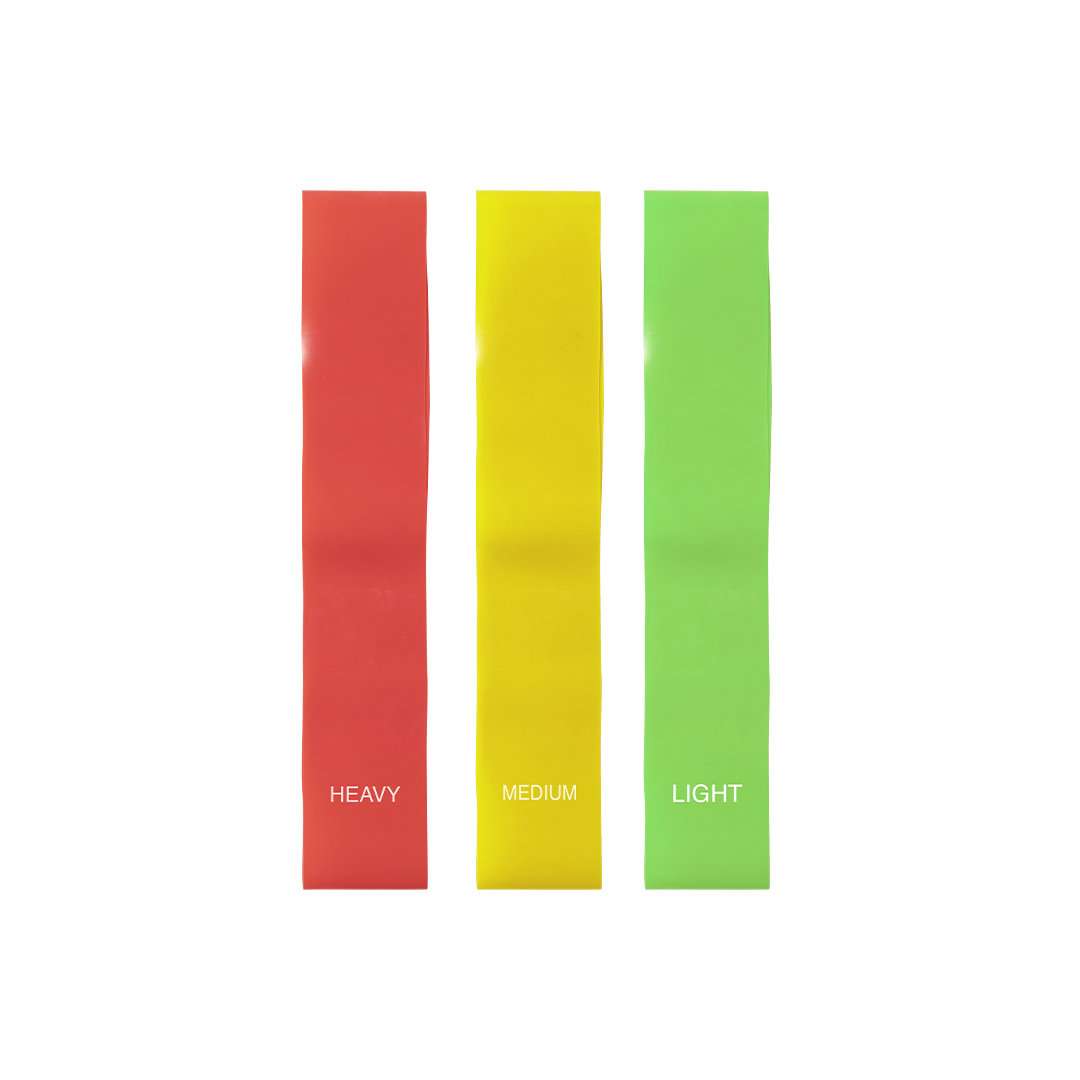 Set de gomas elásticas para entrenamiento con 3 niveles de resistencia