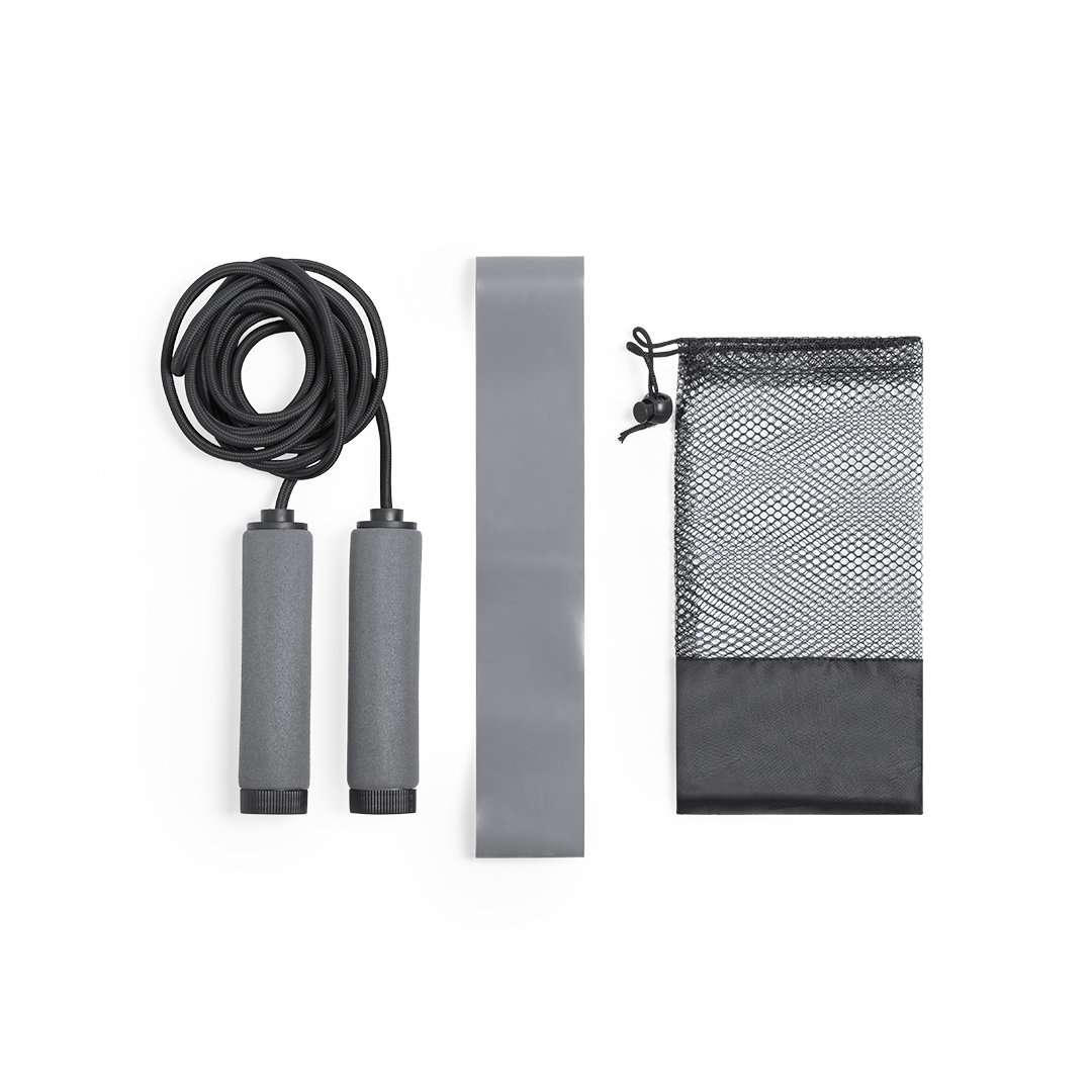 Set Deportivo con Goma Elástica y Comba - Resistente y Compacto