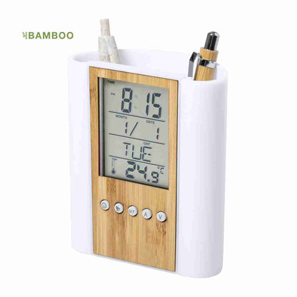 Reloj multifunción Almalux® con porta lápices integrado