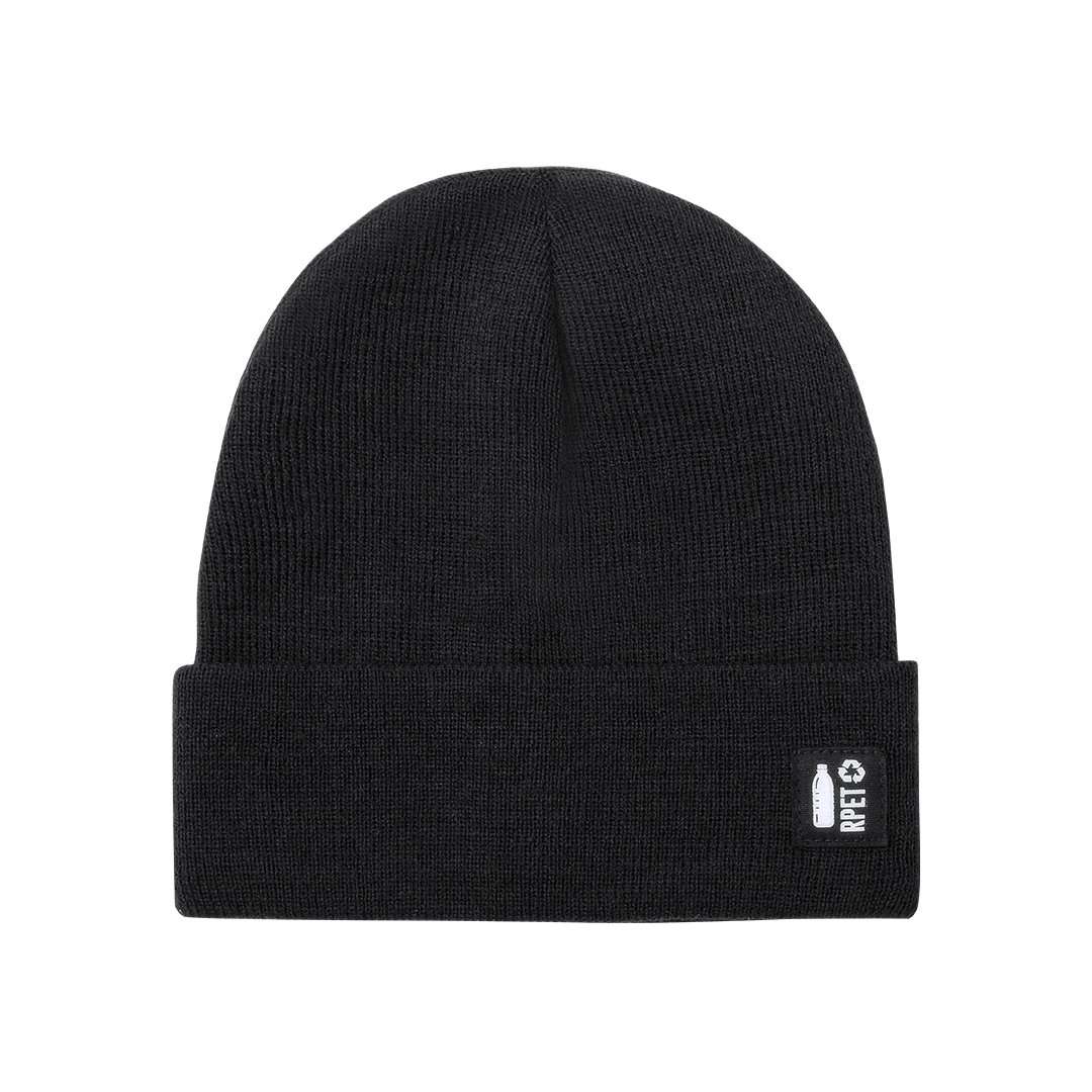 Gorro de punto sostenible en RPET reciclado, cálido y suave