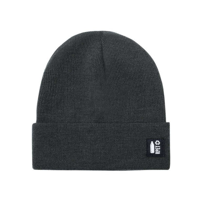 Gorro de punto sostenible en RPET reciclado, cálido y suave