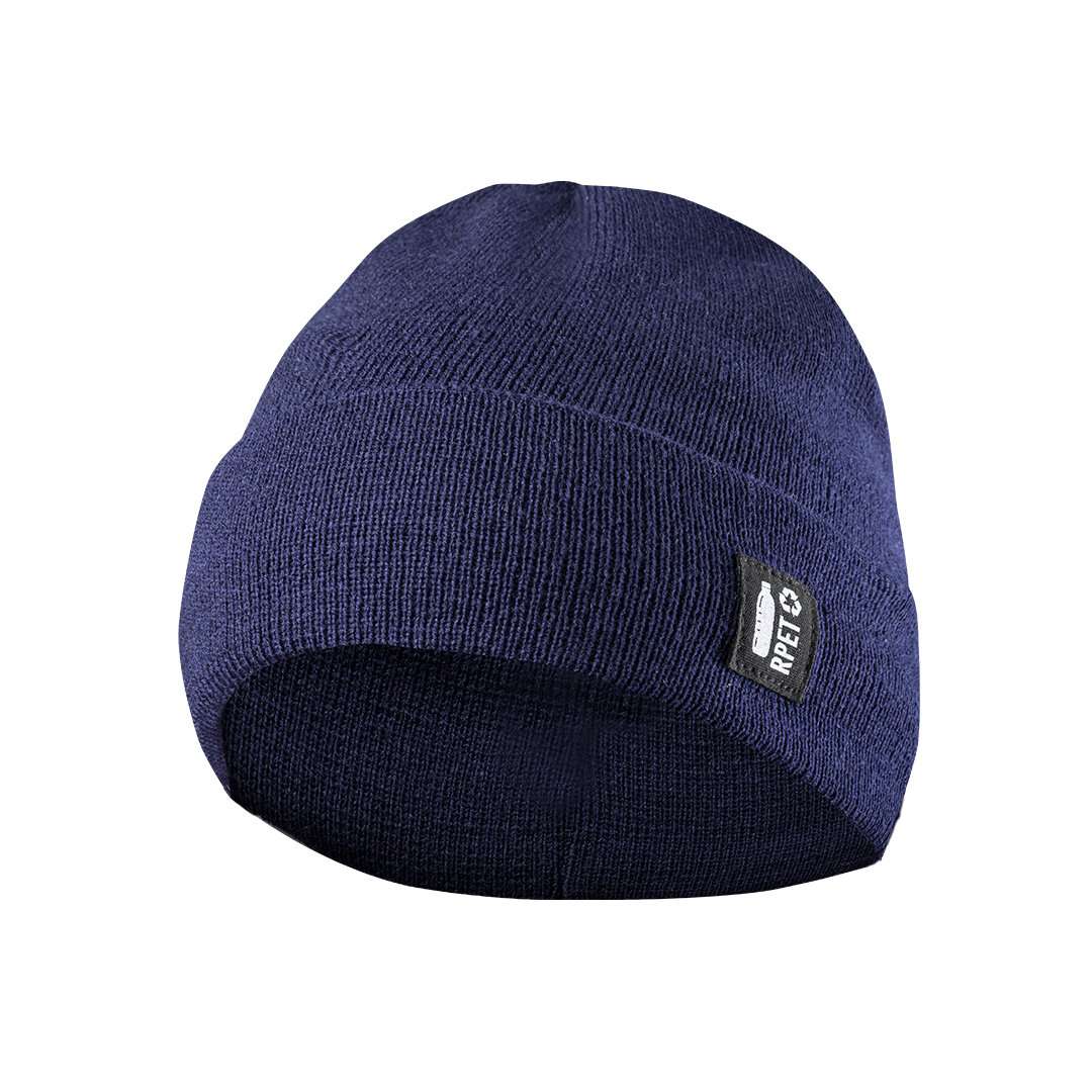 Gorro de punto sostenible en RPET reciclado, cálido y suave