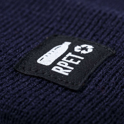 Gorro de punto sostenible en RPET reciclado, cálido y suave