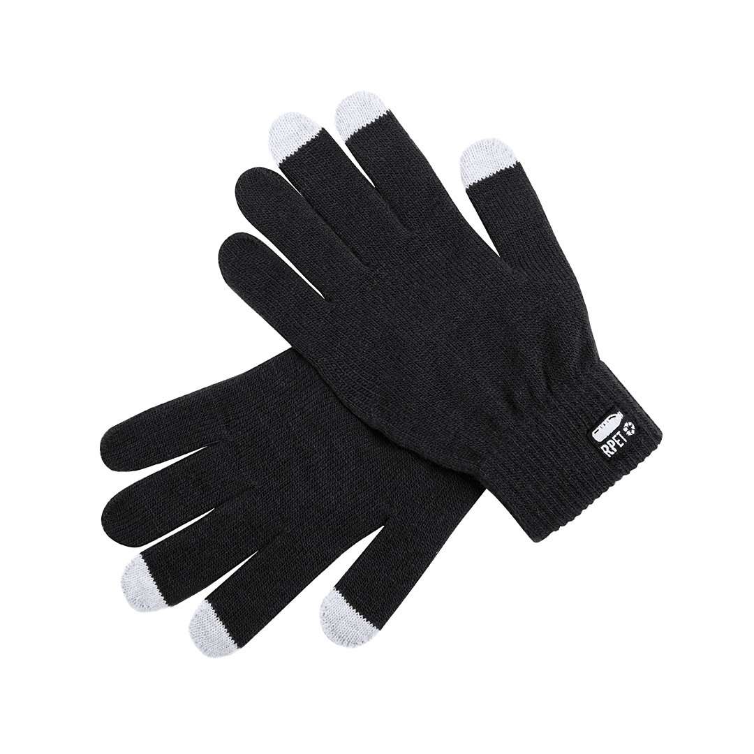 Guantes RPET táctiles ecológicos para pantalla táctil, talla única