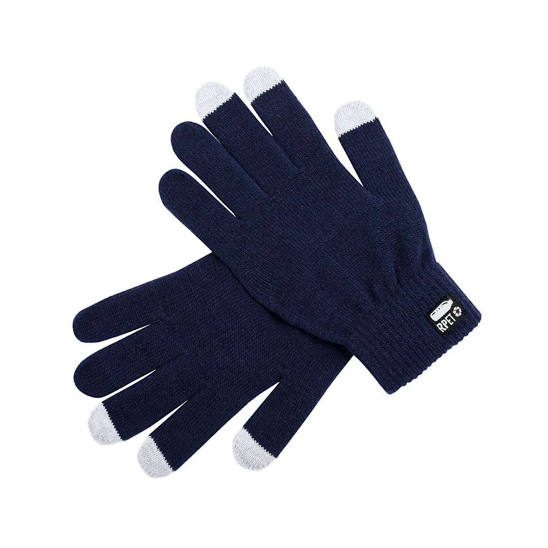 Guantes RPET táctiles ecológicos para pantalla táctil, talla única