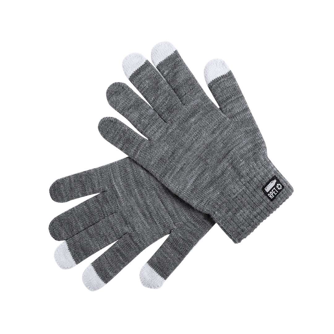 Guantes RPET táctiles ecológicos para pantalla táctil, talla única