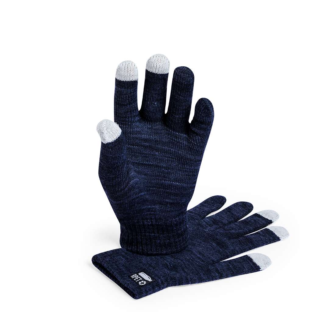 Guantes RPET táctiles ecológicos para pantalla táctil, talla única