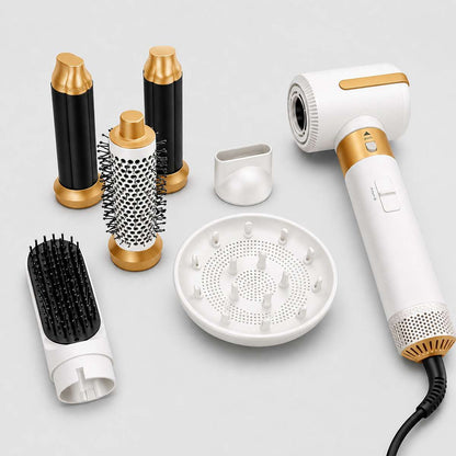 Secador moldeador Almalux® 7 en 1 con accesorios para rizar, alisar y dar volumen con efecto Coanda