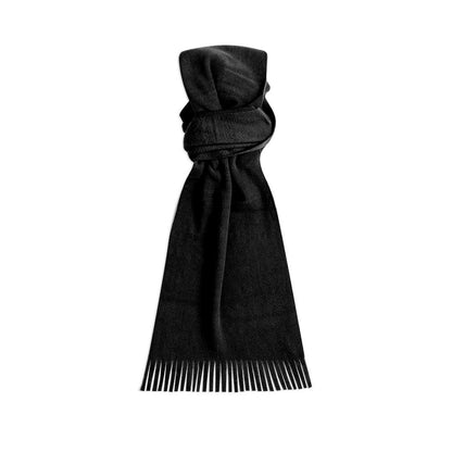 Bufanda de Polar Fleece Suave y Cálida con Flecos Anti-Pilling