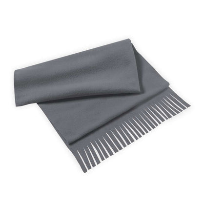 Bufanda de Polar Fleece Suave y Cálida con Flecos Anti-Pilling