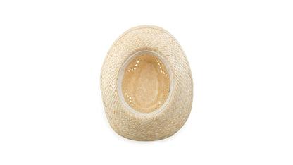 Sombrero de paja blanco Lúa con cinta interior cómoda y ventilación