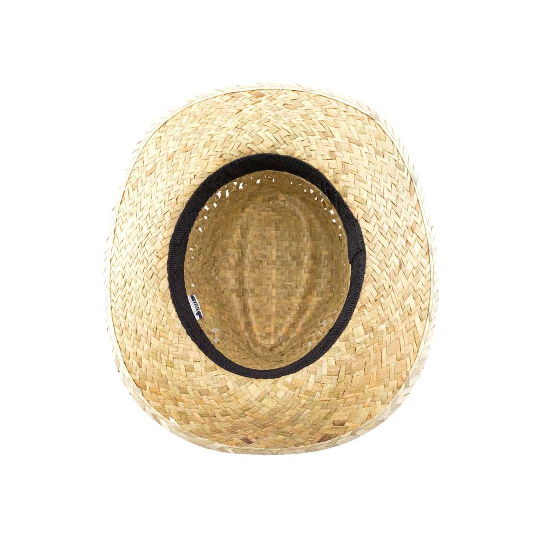 Sombrero de paja trenzada verde natural transpirable y cómodo