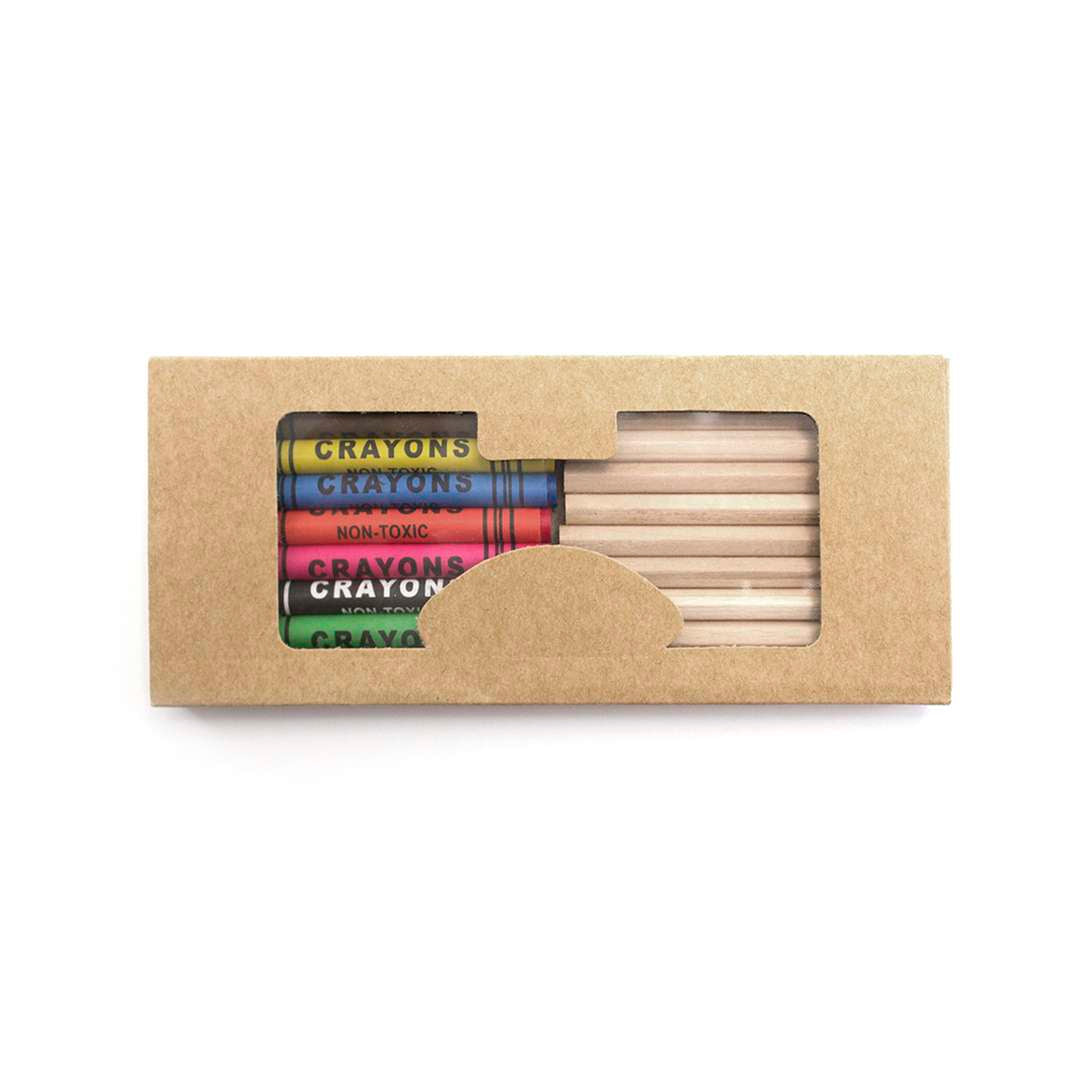 Set de 19 piezas Aladín con ceras y lápices en estuche natural