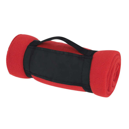 Manta Polar Fleece 130x160 cm con Asa de Transporte y Cierre Velcro