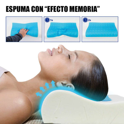 Almohada Viscolástica Almalux® con Gel Refrescante y Efecto Memoria