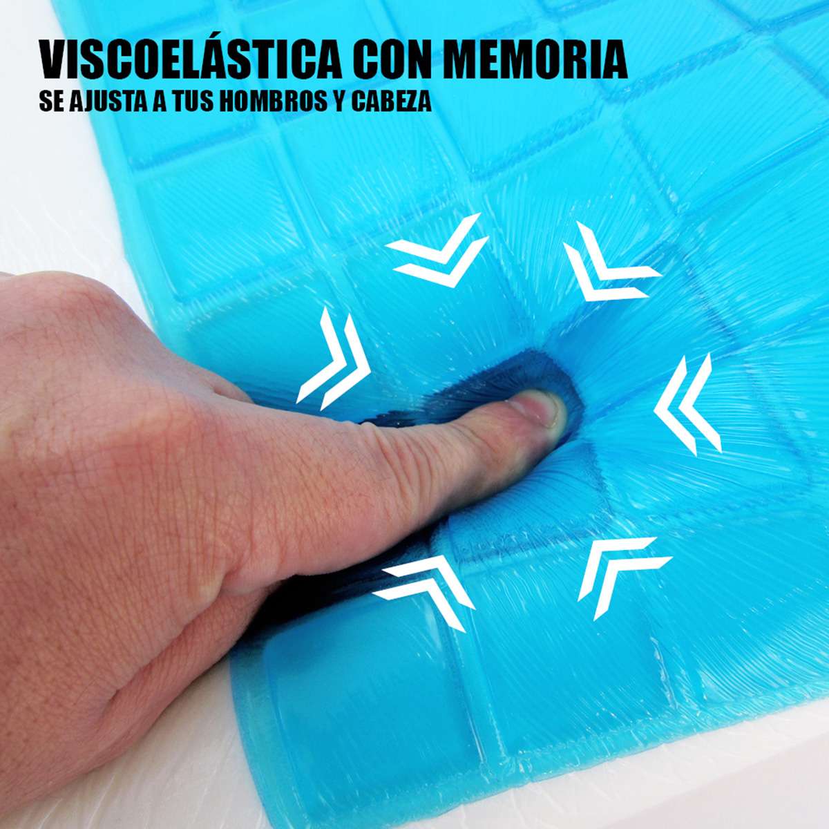 Almohada Viscolástica Almalux® con Gel Refrescante y Efecto Memoria