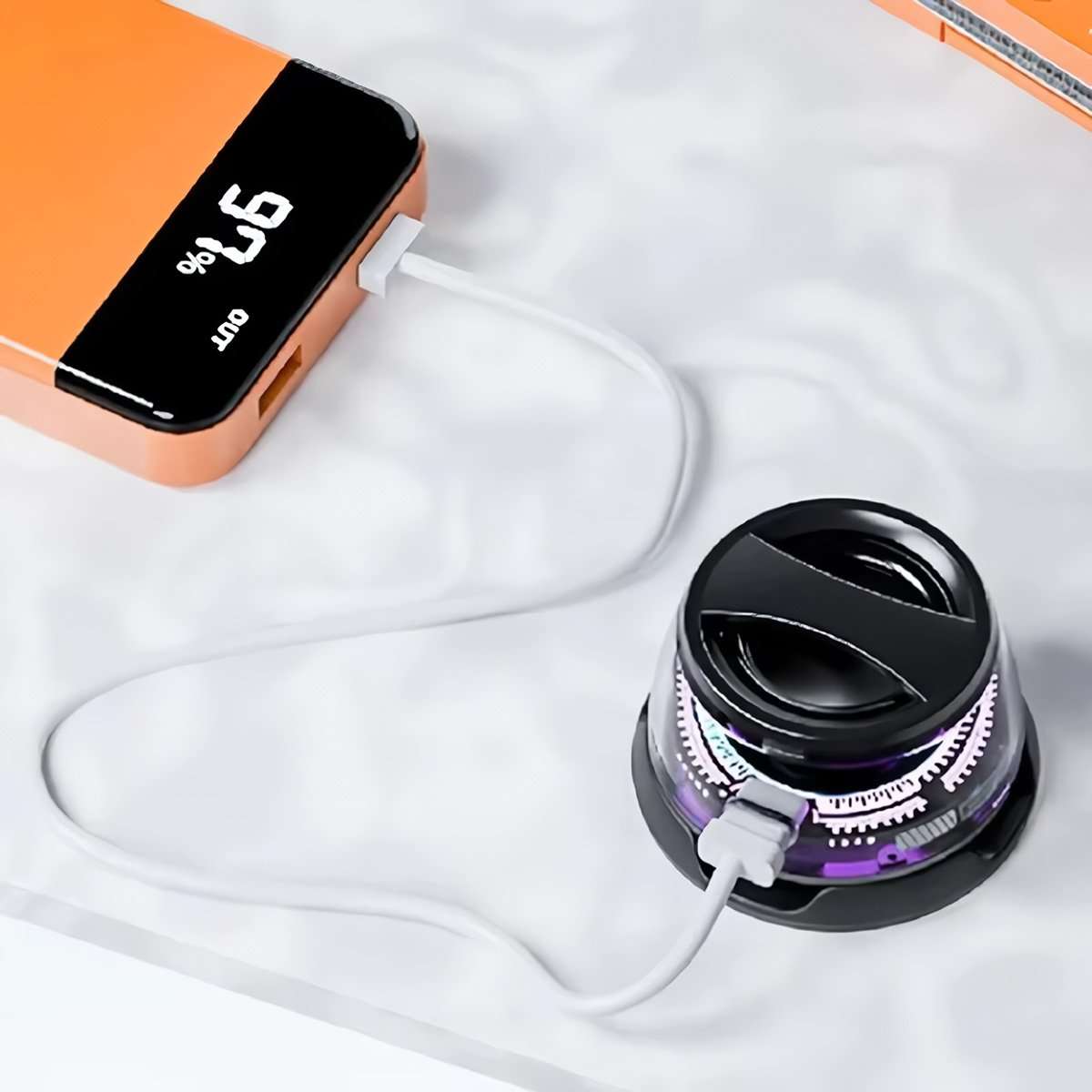 Minialtavoz Subwoofer Magnético Bluetooth Almalux® G200 TWS con Luz Ambiental – Sonido Potente y Diseño Portátil