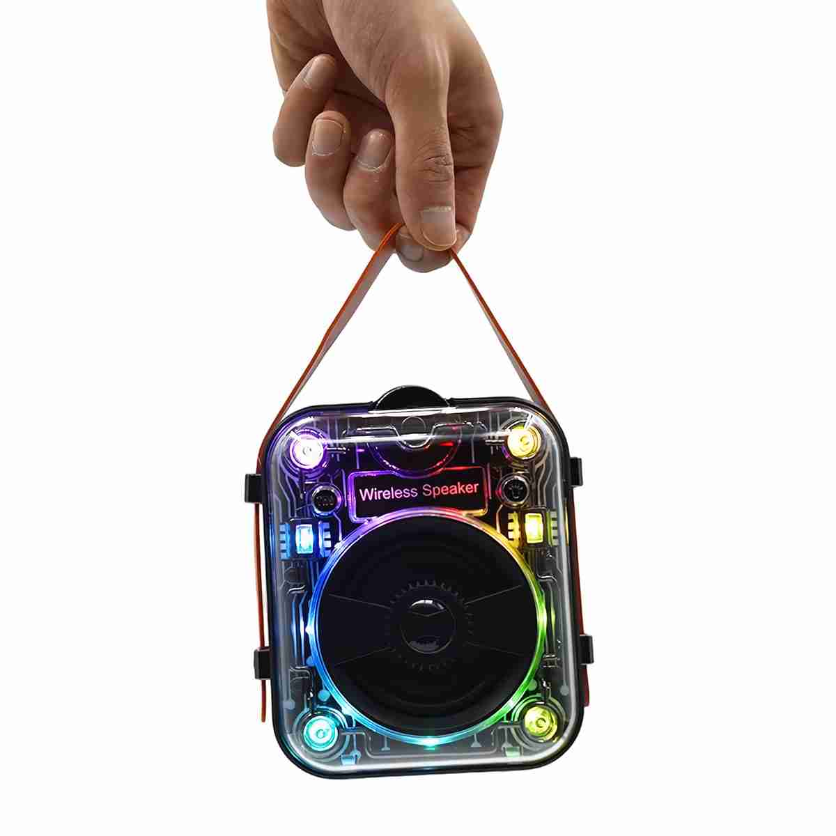 Altavoz Bluetooth Portátil Transparente Almalux® Mecha RGB