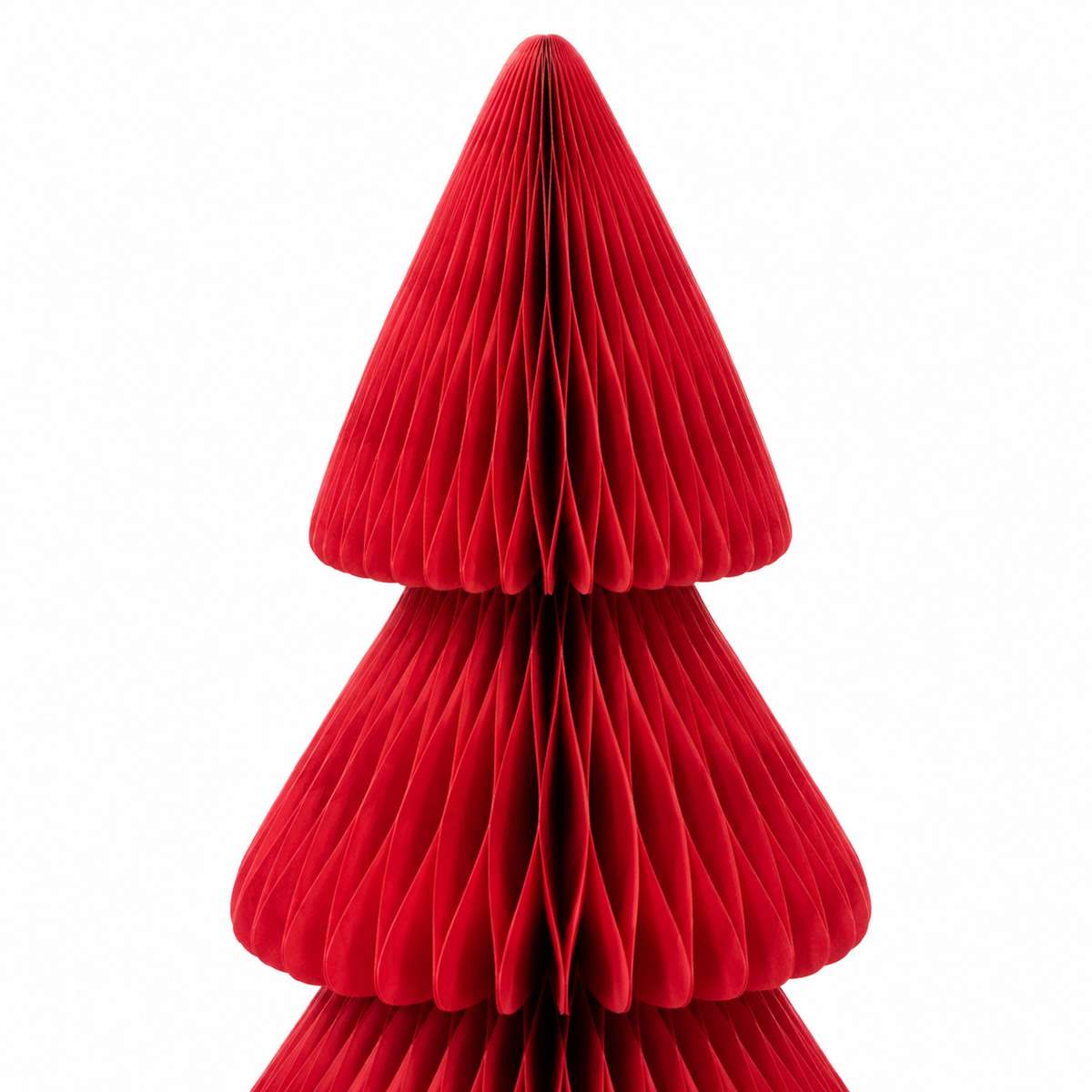 Árbol de Navidad de Papel Rojo Plegable Magnético – Decoración Navideña Reutilizable de Montaje Fácil