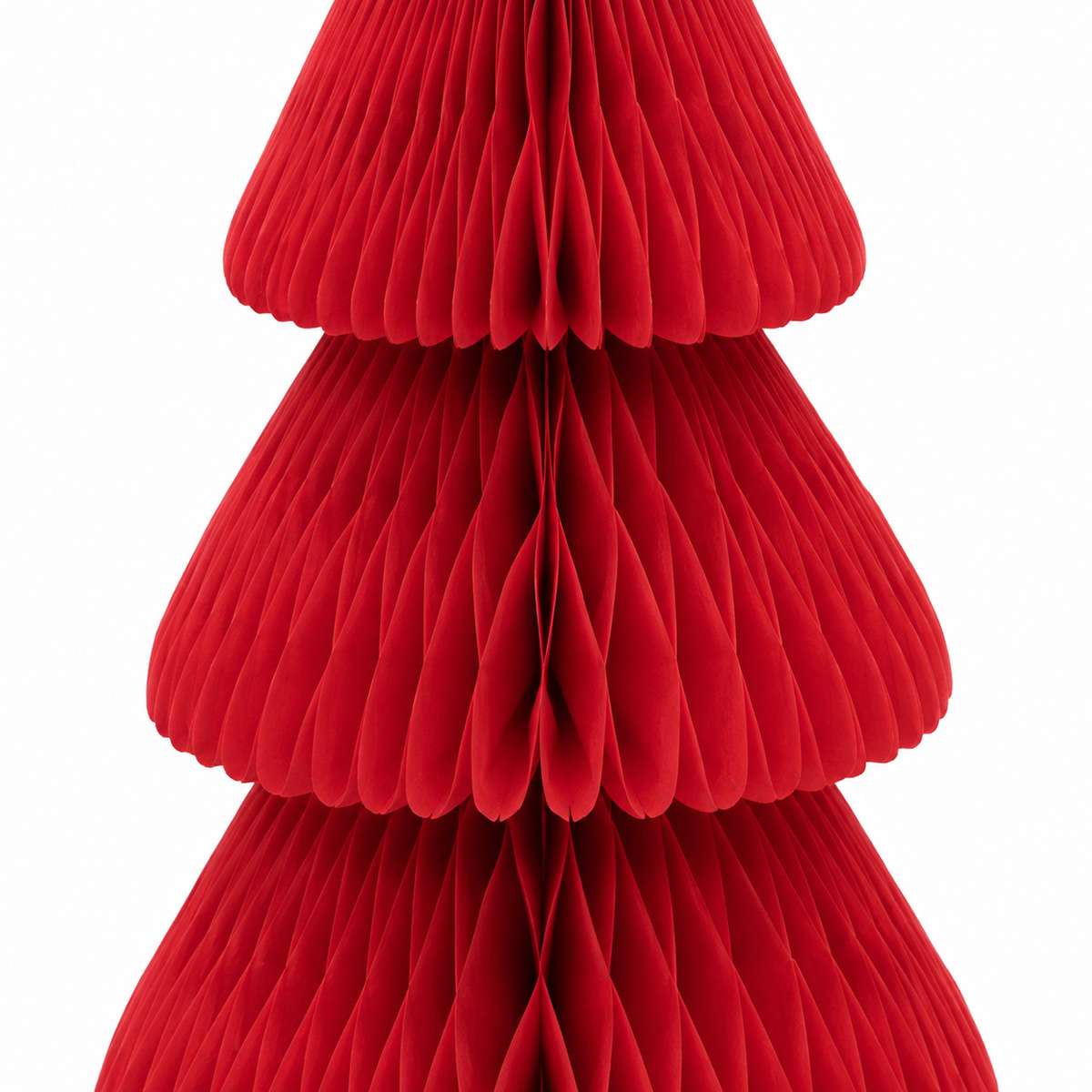 Árbol de Navidad de Papel Rojo Plegable Magnético – Decoración Navideña Reutilizable de Montaje Fácil