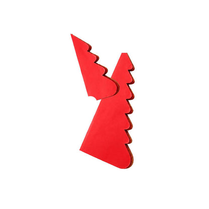 Árbol de Navidad de Papel Rojo Plegable Magnético – Decoración Navideña Reutilizable de Montaje Fácil
