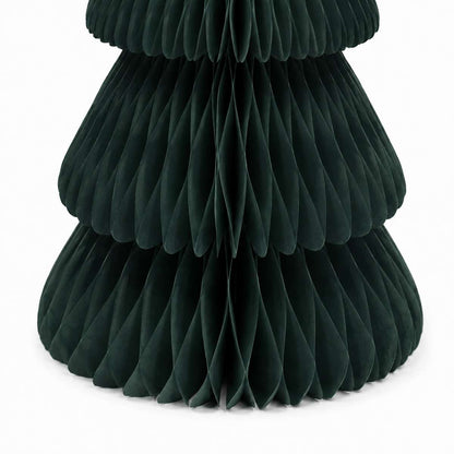 Árbol de Navidad de Papel Verde Plegable Magnético – Decoración Navideña Reutilizable de Montaje Fácil