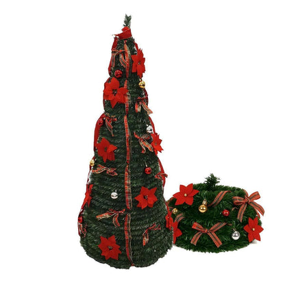 Árbol de Navidad Almalux® PopUp – Plegable, Verde con Decoraciones ó Básico | Montaje Rápido y Fácil Almacenaje