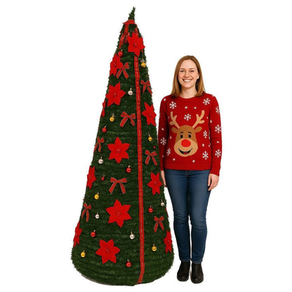 Árbol de Navidad Almalux® PopUp – Plegable, Verde con Decoraciones ó Básico | Montaje Rápido y Fácil Almacenaje