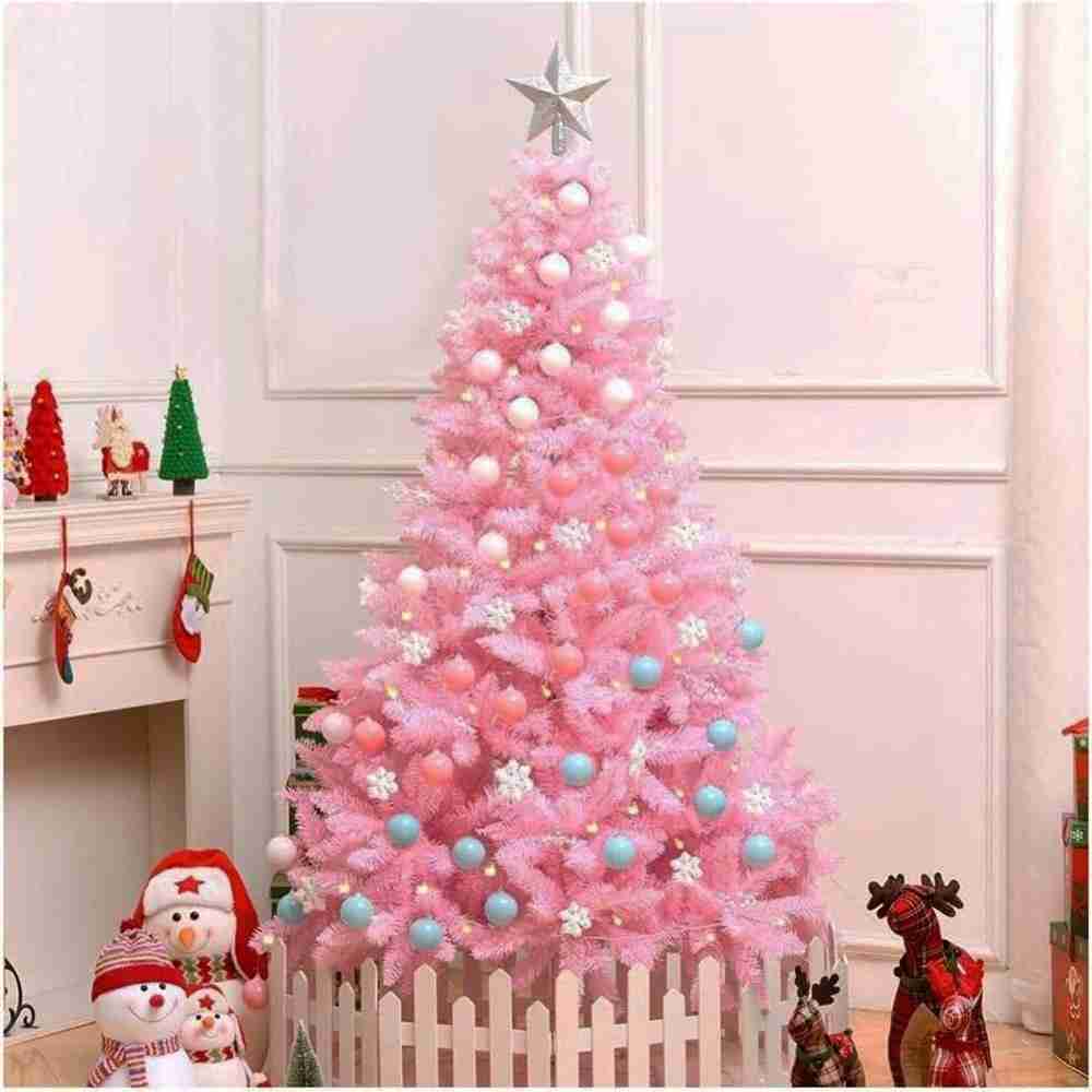 Árbol de Navidad Almalux® PVC de Alta Calidad para Decoración Interior - Reutilizable y Fácil de Montar Rosa