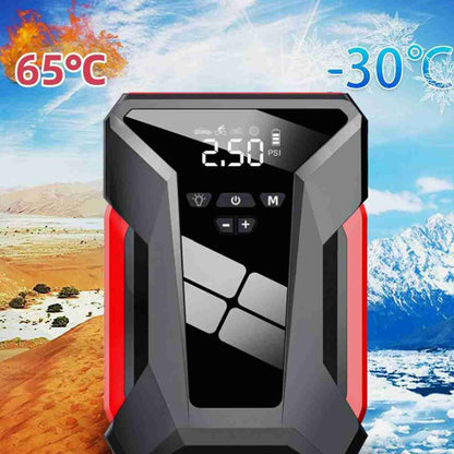 Arrancador de baterías para coche con compresor de inflado de ruedas -  Linterna y PowerBank Almalux® 4 en 1 integrado de 17000mAH