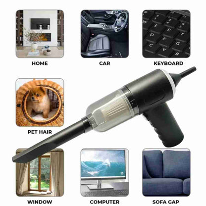 Aspiradora portátil Almalux® 3 en 1: soplador y aspirador inalámbrico de mano para la limpieza de automóviles y el hogar