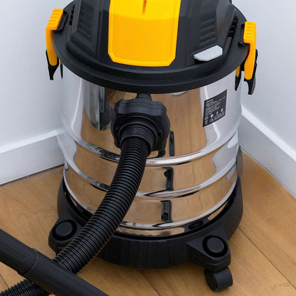 Aspiradora / Sopladora Industrial Almalux®,  1200W,  Multiuso para Sólidos y Líquidos con 9 Accesorios