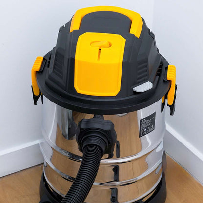 Aspiradora / Sopladora Industrial Almalux®,  1200W,  Multiuso para Sólidos y Líquidos con 9 Accesorios