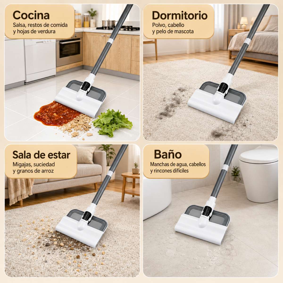 Aspiradora Almalux® Sin Cable 2 en 1 con Mopa, 15000Pa, Depósito 900ml y 35 Min de Autonomía – Aspirador Escoba y de Mano para Suelos, Sofás, Cortinas, Coche y Alfombras
