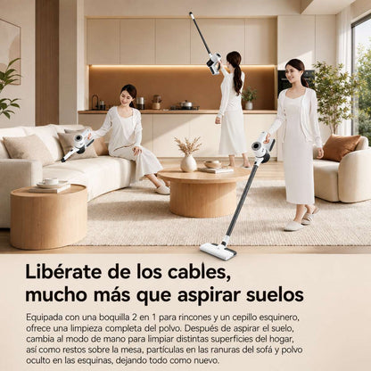 Aspiradora Almalux® Sin Cable 2 en 1 con Mopa, 15000Pa, Depósito 900ml y 35 Min de Autonomía – Aspirador Escoba y de Mano para Suelos, Sofás, Cortinas, Coche y Alfombras