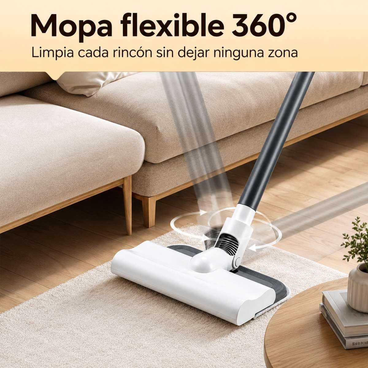 Aspiradora Almalux® Sin Cable 2 en 1 con Mopa, 15000Pa, Depósito 900ml y 35 Min de Autonomía – Aspirador Escoba y de Mano para Suelos, Sofás, Cortinas, Coche y Alfombras