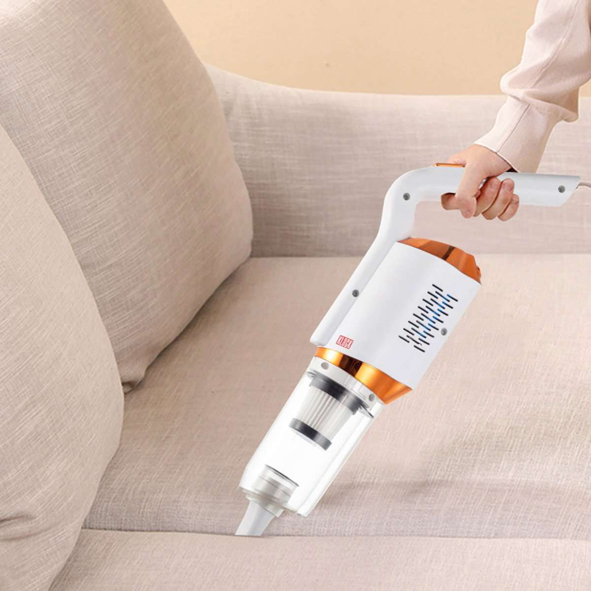 Aspirador de mano inalámbrico Almalux® multi superficie para casa ó coche - ¡Nueva versión más potente y eficaz!