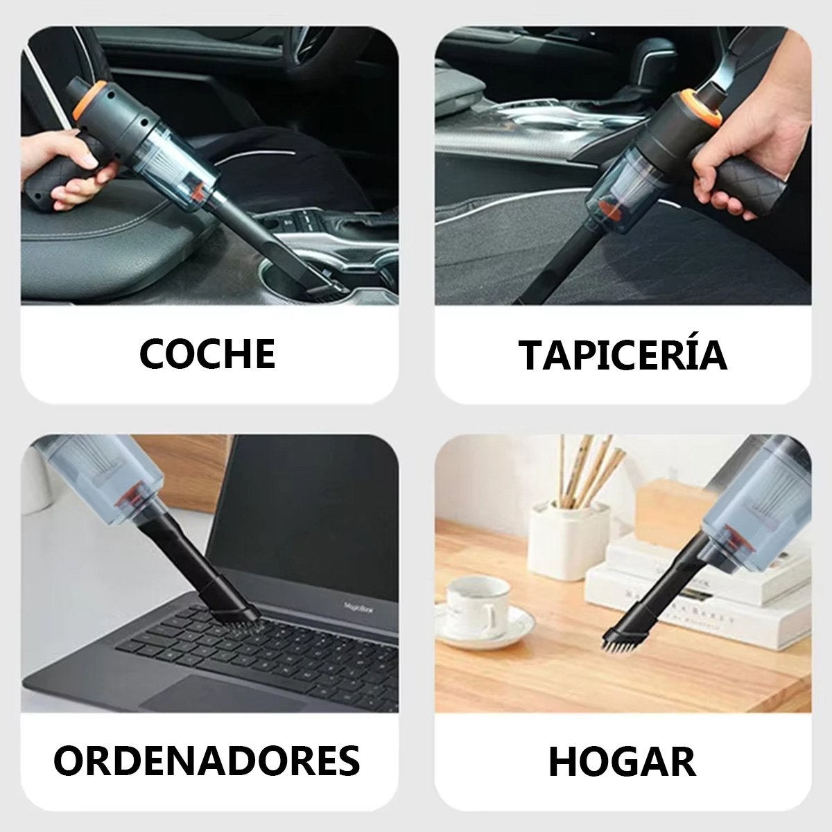 Mini Aspiradora Sopladora sin Cable Almalux®, 1200mAh, 3500 Pa, 15W