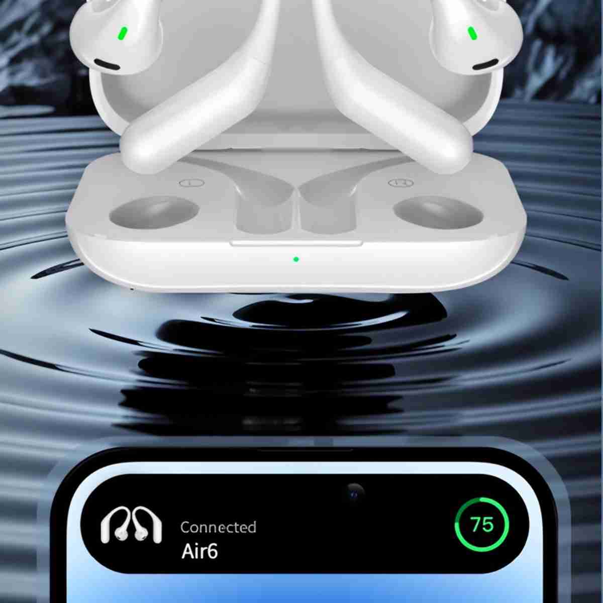 Auriculares Bluetooth Inalámbricos Almalux® AIR6 -  Deportivos e Impermeables con Sonido Hi-Fi -  Bluetooth 5.3 -  TWS