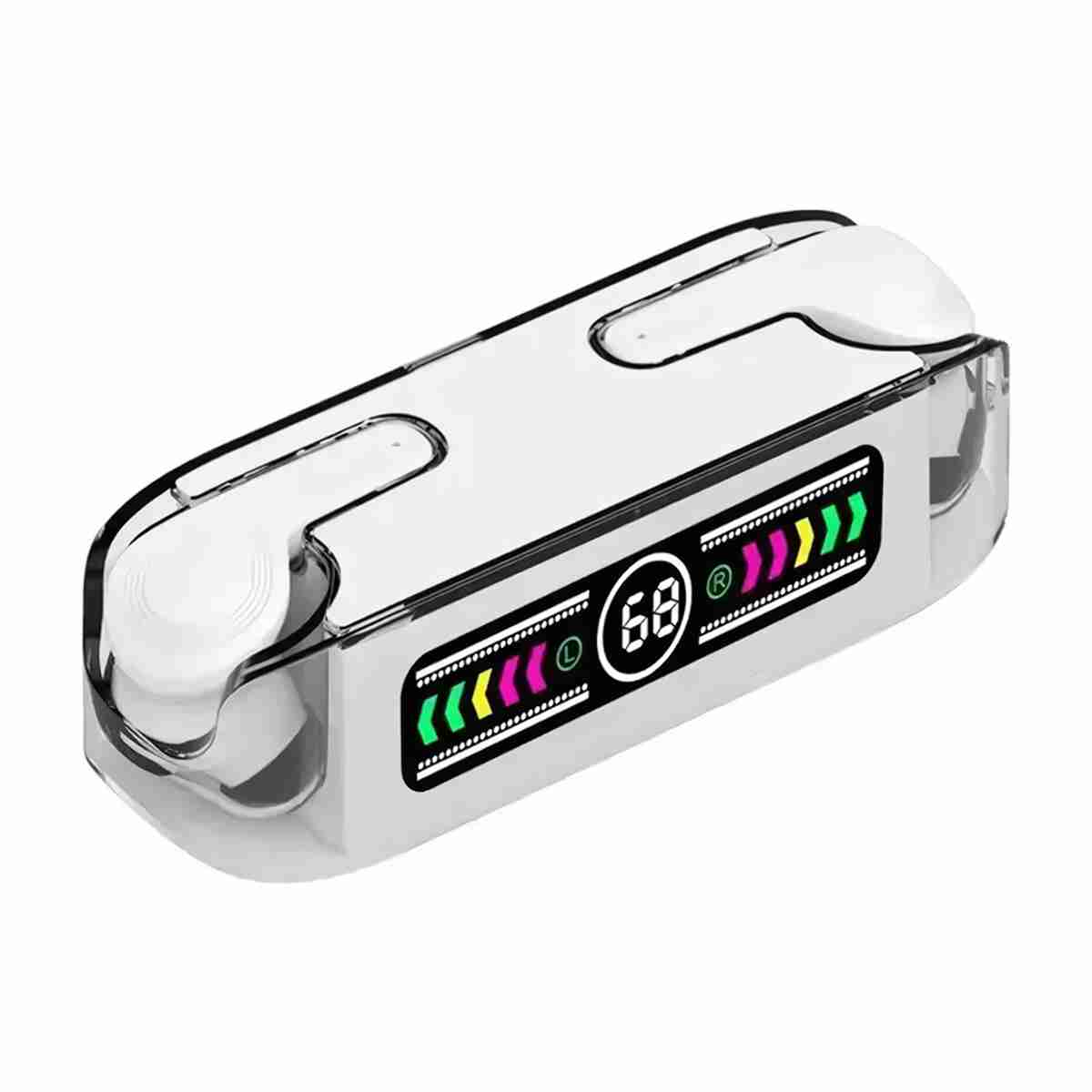 Auriculares Bluetooth 5.3 Almalux® M12 MAX -  cascos estéreo con pantalla Digital -  deportivos -  para juegos