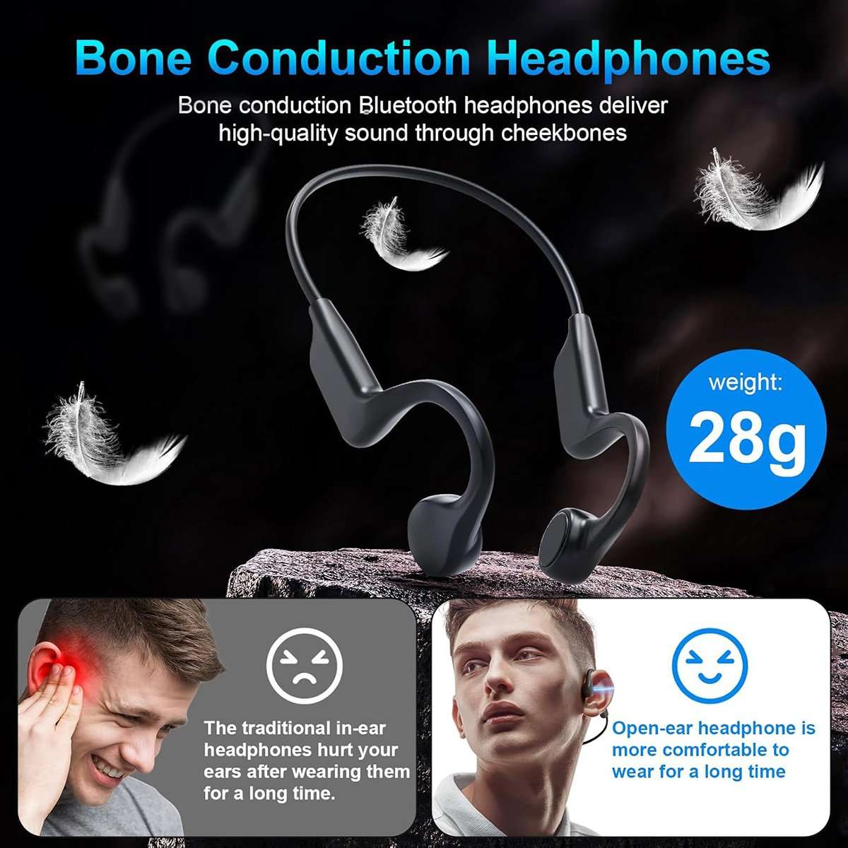 Auriculares Bluetooth Almalux® por Conducción Ósea – Flexibles, Resistentes y Seguros | IP55 | 8h de batería